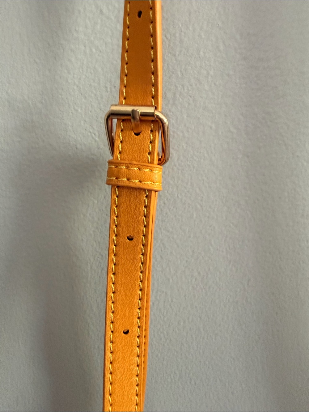 Women’s Crossbody Bag in Mustard - Classic Structured Shoulder Purse - Picture 3 of 6